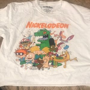Short Sleeve Crop Top Nickelodeon Shirt